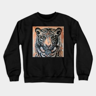 Inner Light Abstract Tiger Art Crewneck Sweatshirt